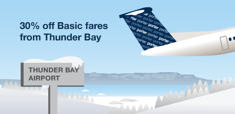 Take off from Thunder Bay